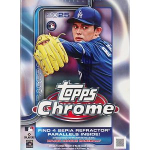 2025 Topps Chrome Baseball 7-Pack Blaster Box